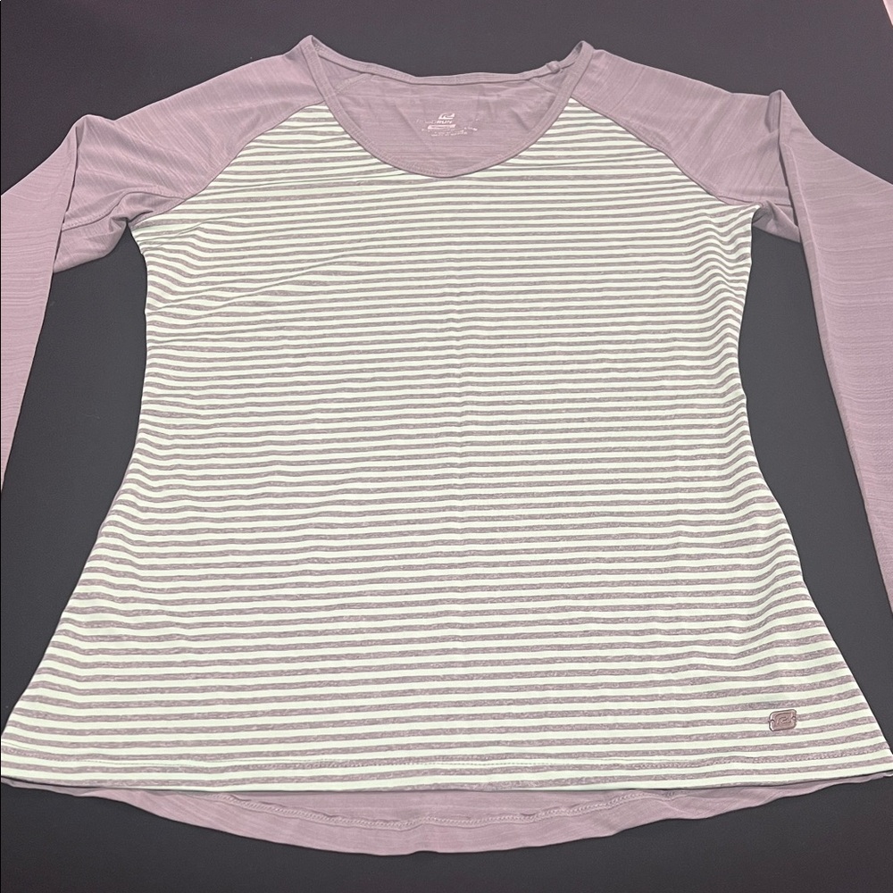 Roadrunner Striped Long Sleeve Womens Top NWOT